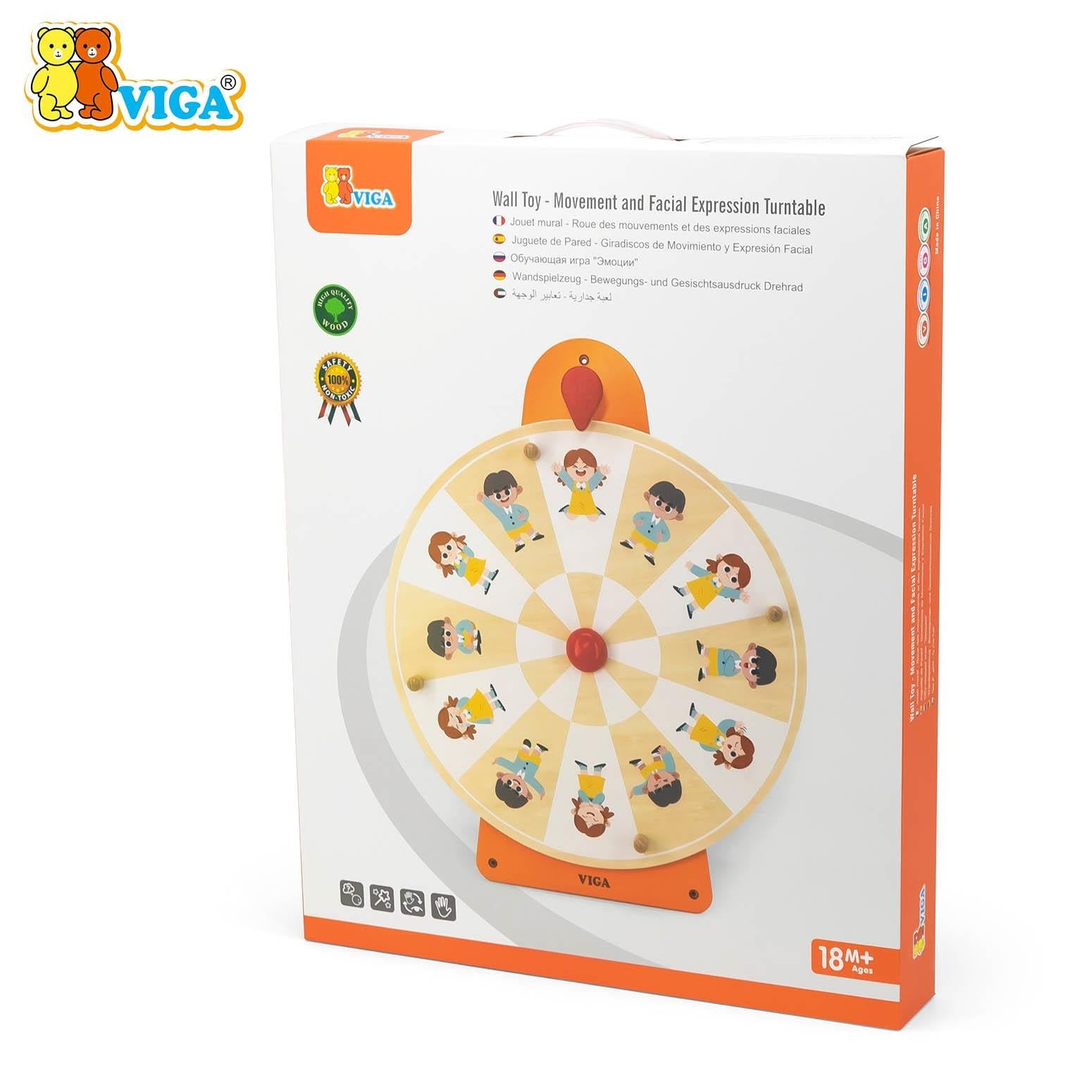 Viga Wall Toy - Movement and Facial Expression Turntable