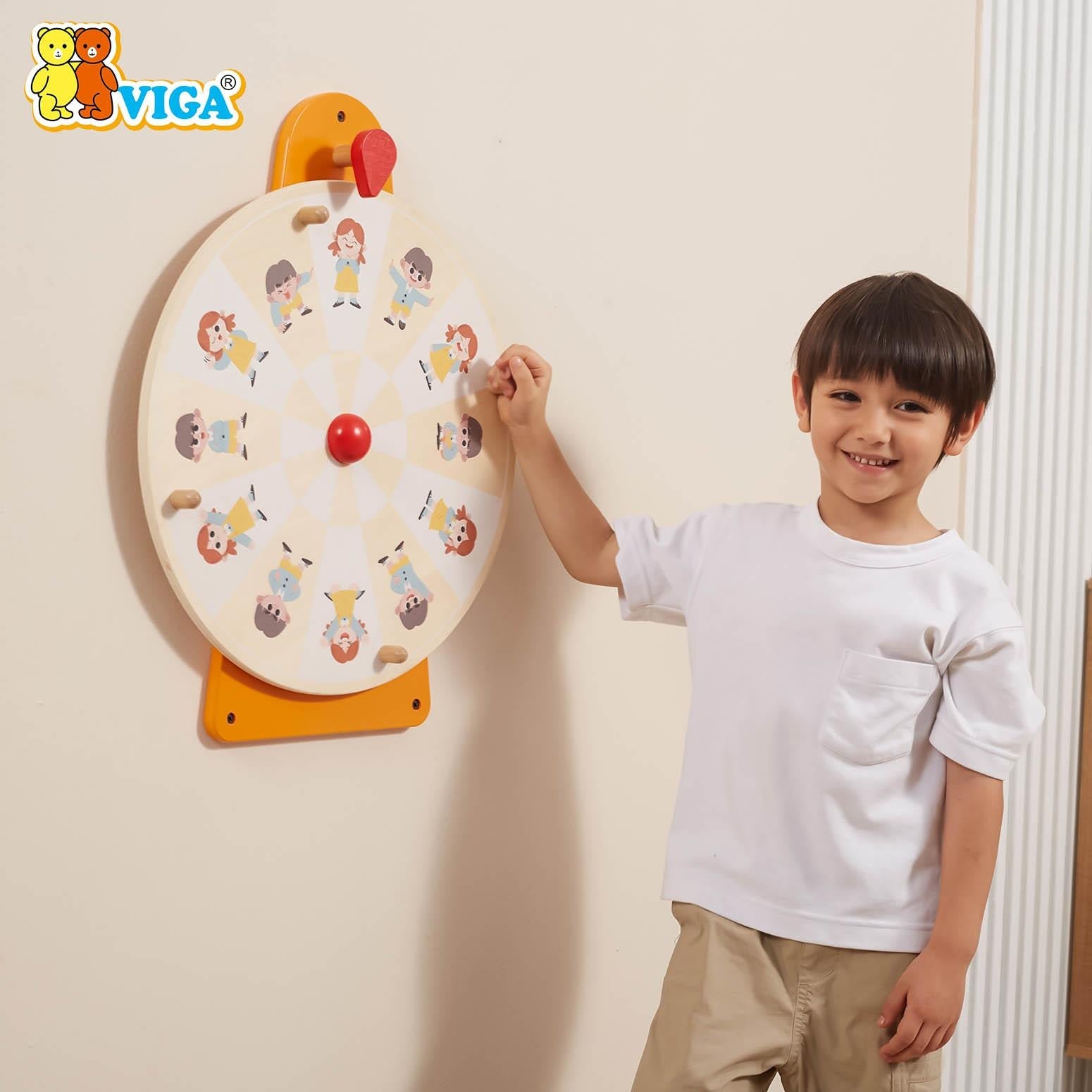 Viga Wall Toy - Movement and Facial Expression Turntable