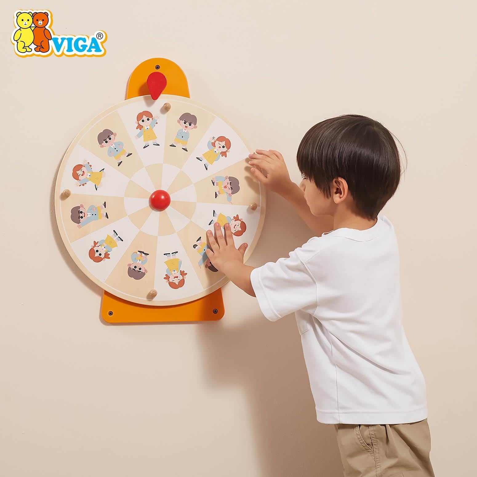 Viga Wall Toy - Movement and Facial Expression Turntable