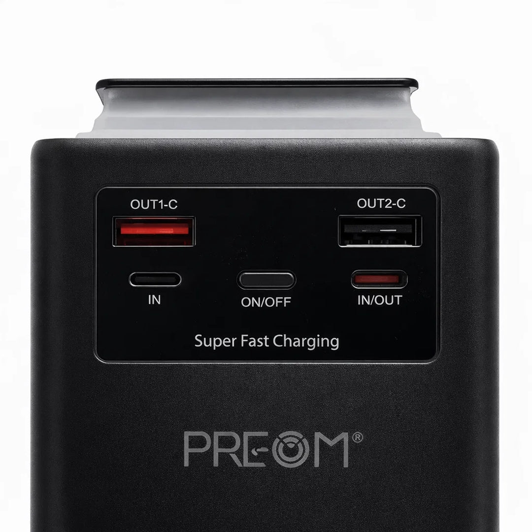 Preom 60000Mah Power Bank With Light And 4 Built-In Cables (7393196810210)