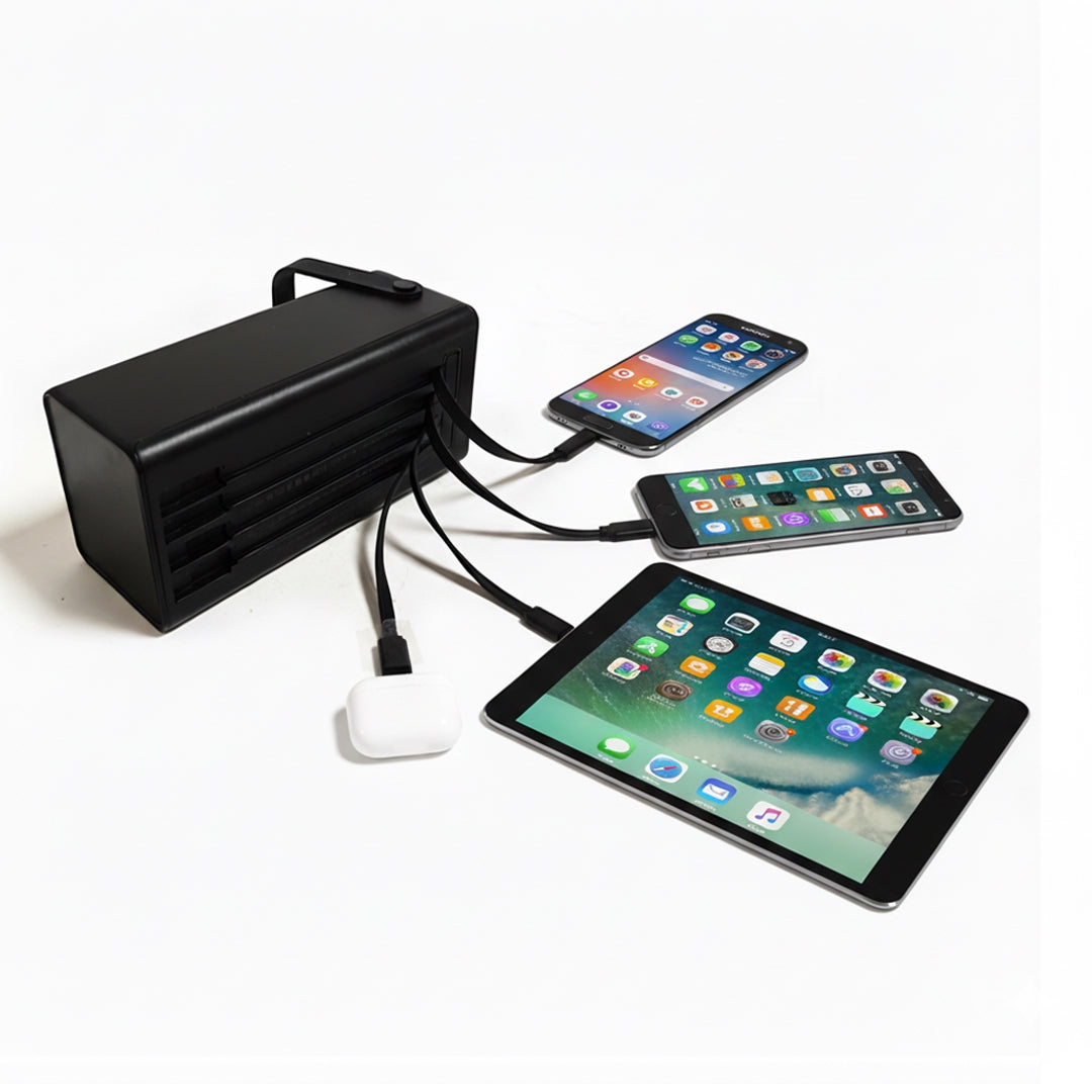 Preom 60000Mah Power Bank With Light And 4 Built-In Cables (7393196810210)