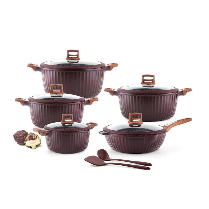 OSFE-12PCS COOWKARE SET-grey-GR12 Heavy -CRM