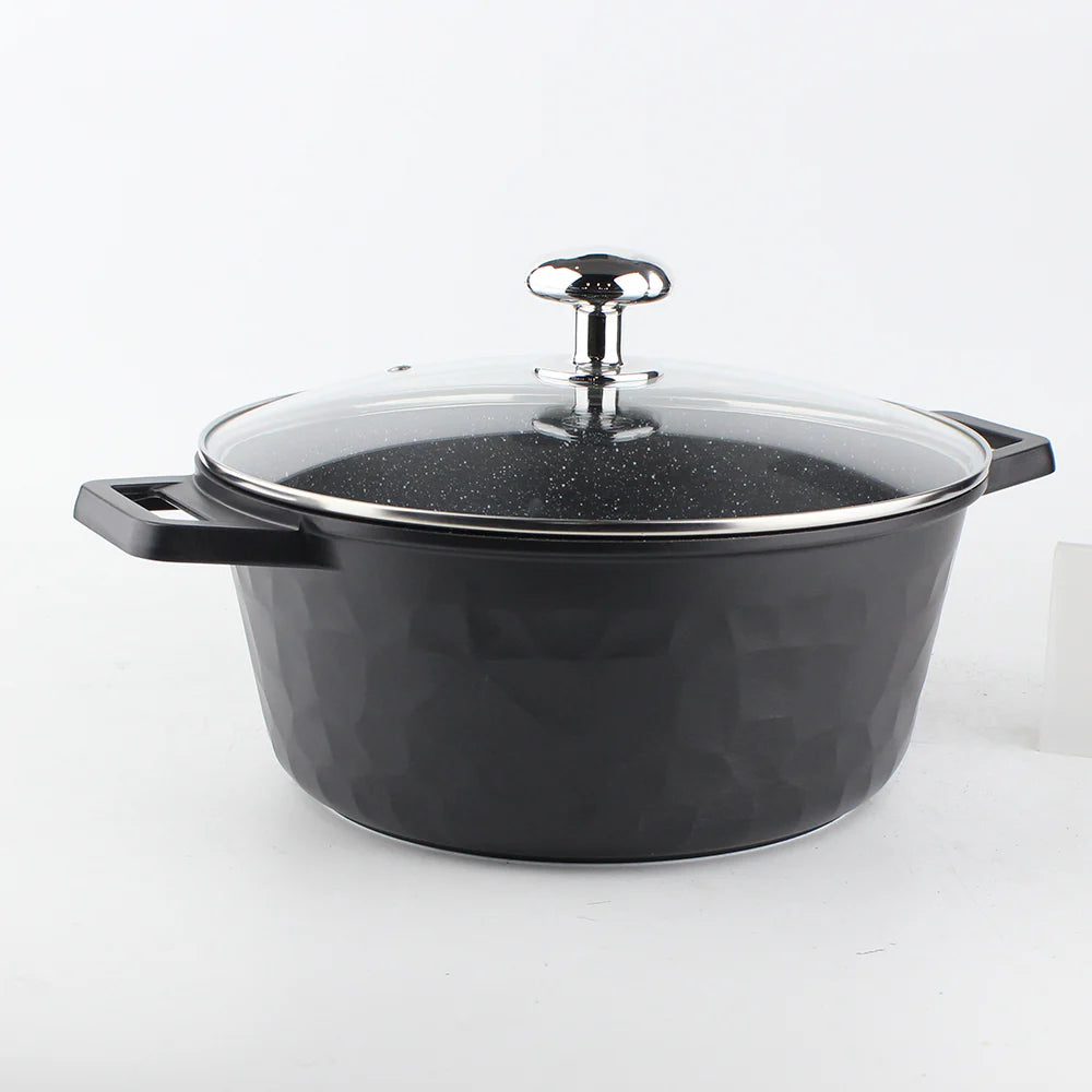 OSFE-12PCS Granite Cookware Set-GR12-BLK