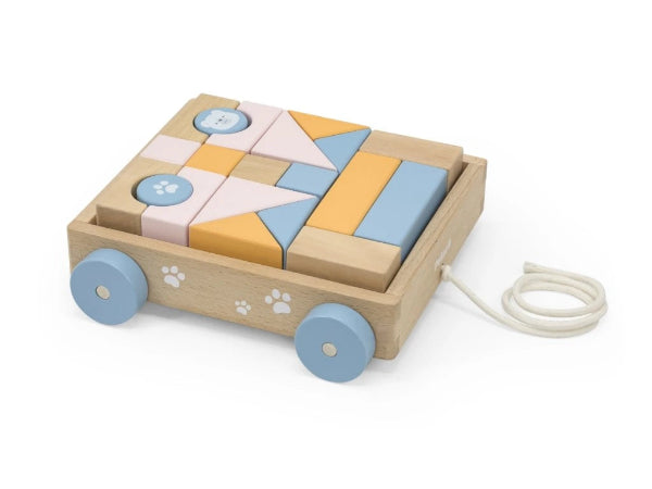 عربة خشبية فيجا مع كتل