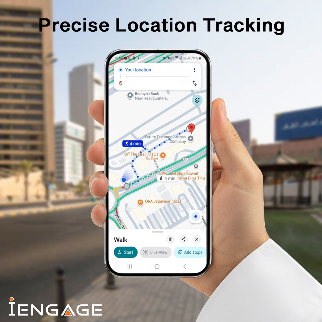 iEngage F8 Dual System Bluetooth Tracker ( Apple / Google Compatible)(Black)