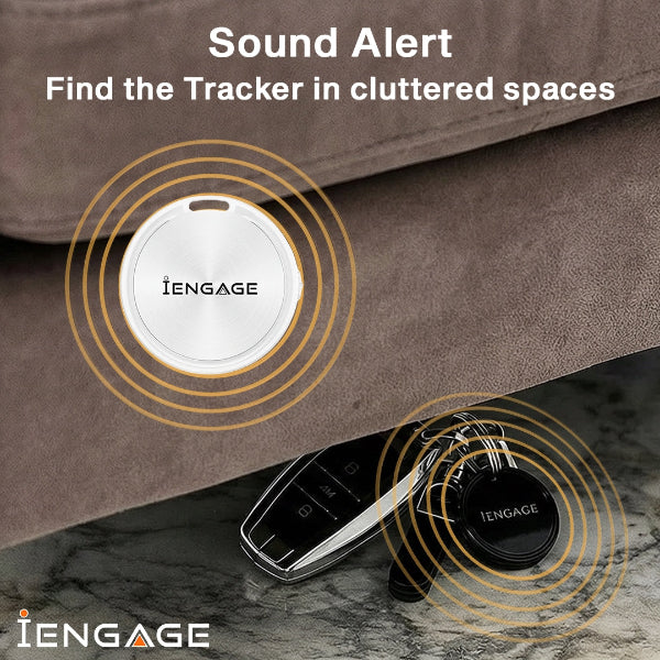 iEngage F8 Dual System Bluetooth Tracker ( Apple / Google Compatible)(Black)