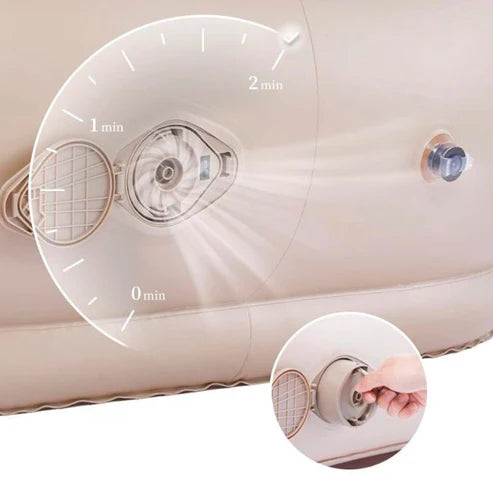 Naturehike Lazy Sofa With Pillow - Summer Sand Single (180*90*60)