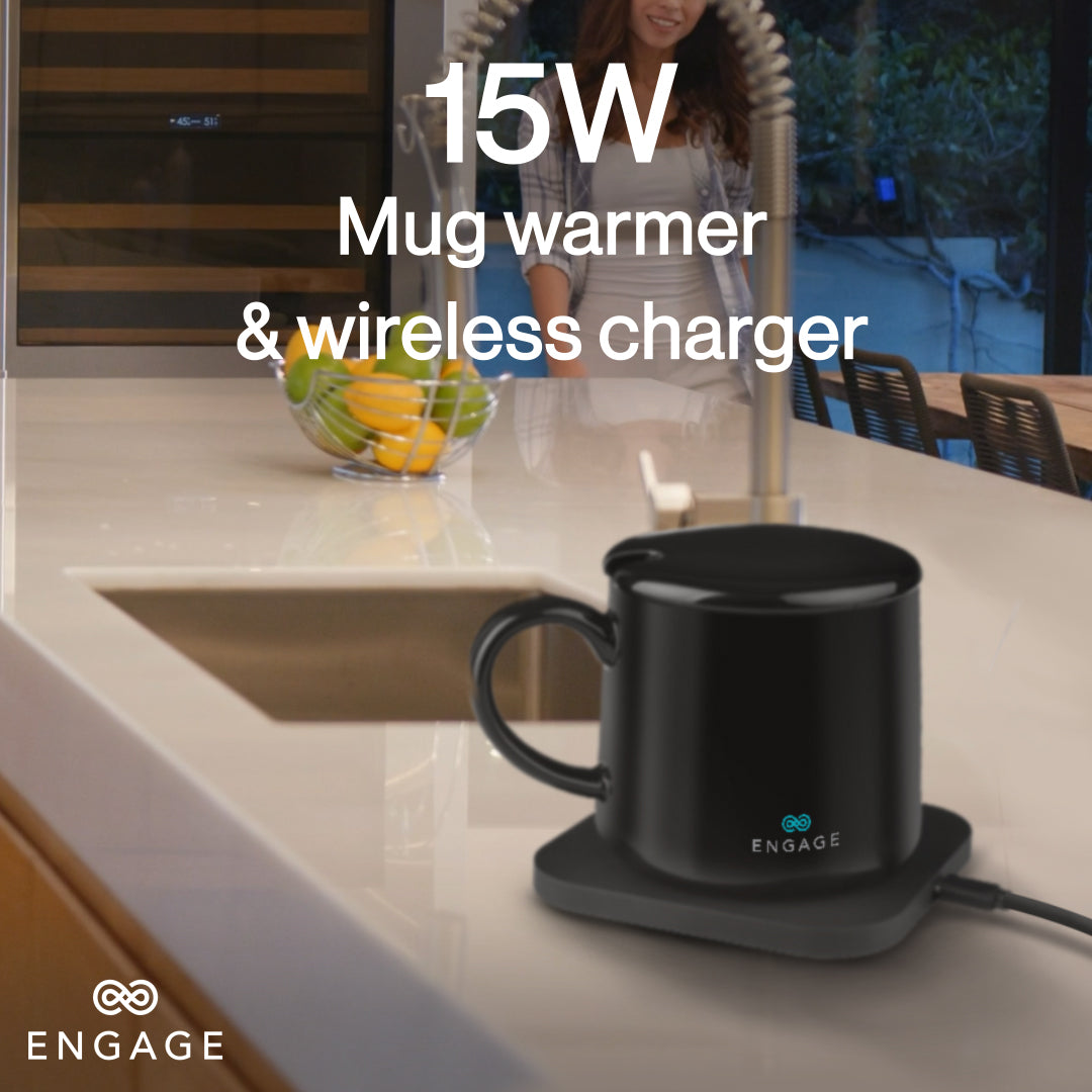 Engage Mug Warmer 2.0 and Wireless Fast Charger 15W-WRD5