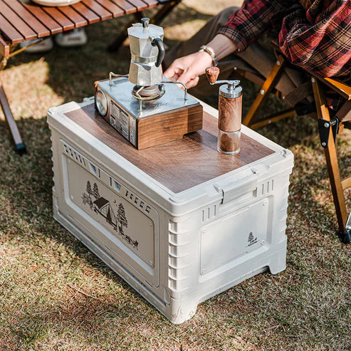 Naturehike Ling Yue S PP Folding Storage Box - Light Beige (50L + 10L)