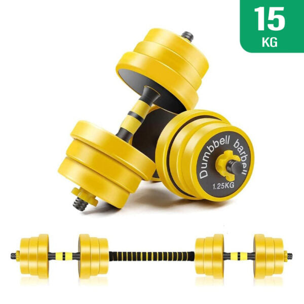Hi-Tex 2 in 1 Adjustable Dumbbells Set - 15Kg