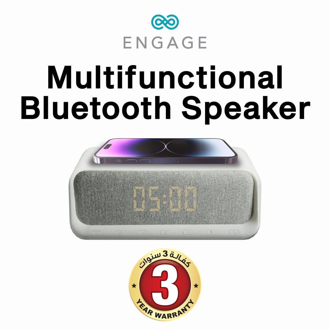 Engage Multifunctional Bluetooth Speaker Digital Alarm Clock-Q3MI