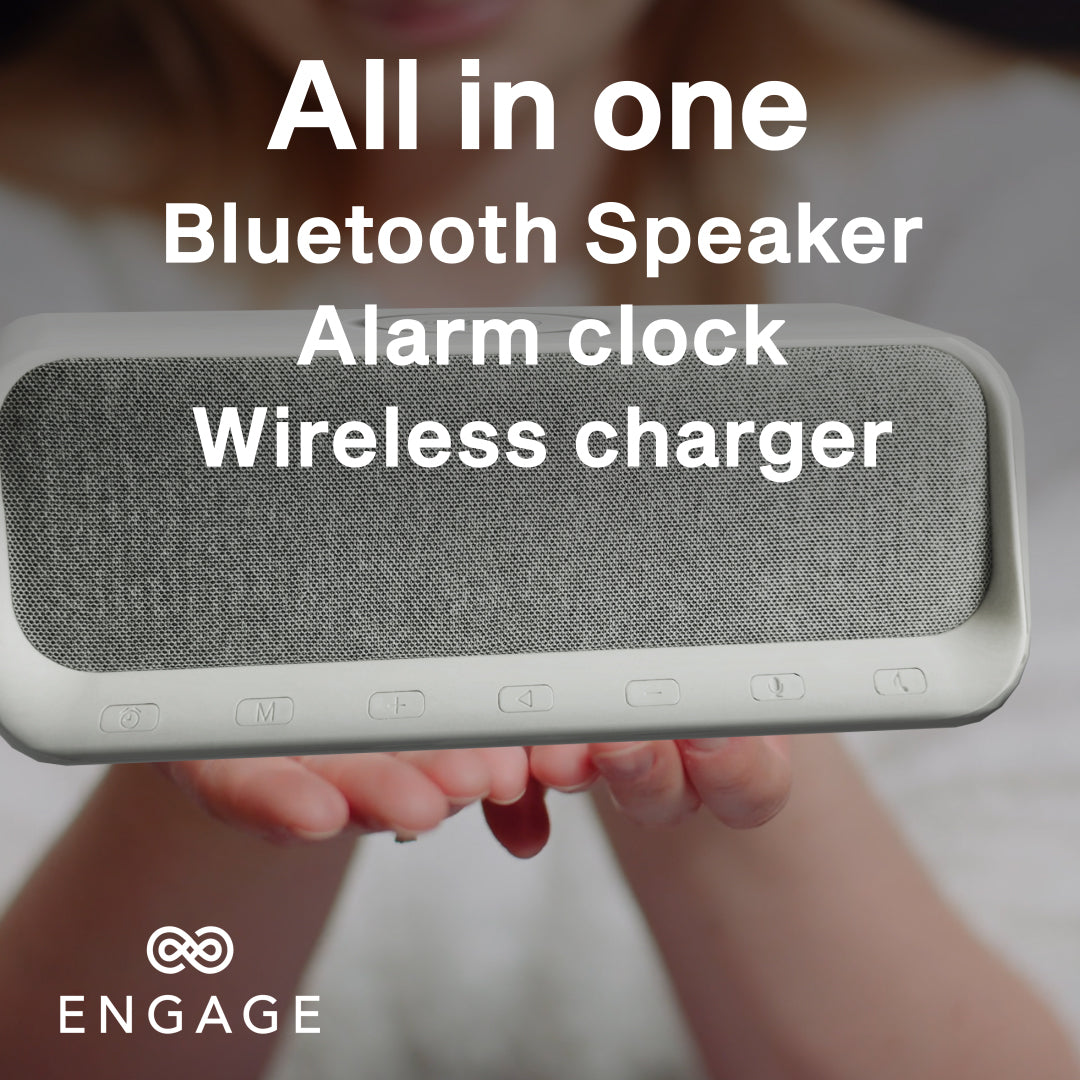 Engage Multifunctional Bluetooth Speaker Digital Alarm Clock-Q3MI