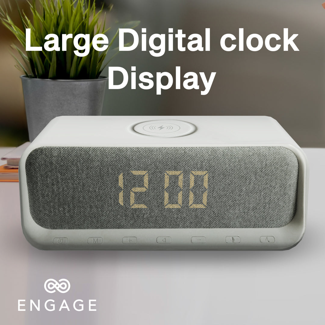 Engage Multifunctional Bluetooth Speaker Digital Alarm Clock-Q3MI