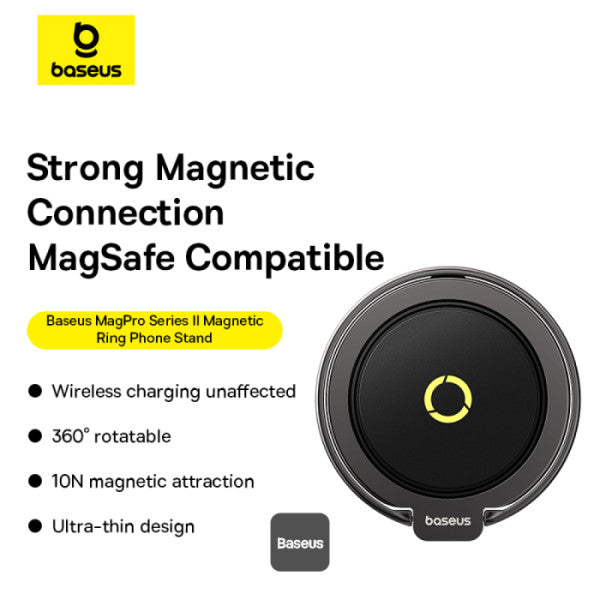 Baseus MagPro II Magnetic Ring Phone Stand - Cosmic - Cosmic Black