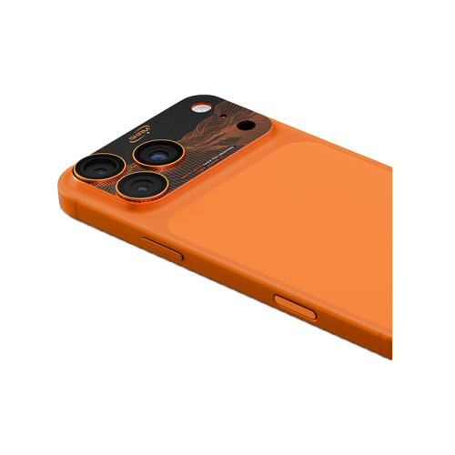 Skinarma Iphone 17 Pro Full Aluminium Camera Lens Protector - Orange