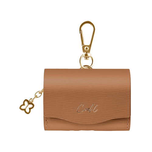 Uniq Coehl Mirelle Wallet Case For Airpods Pro - Pecan Brown (Pecan Brown)