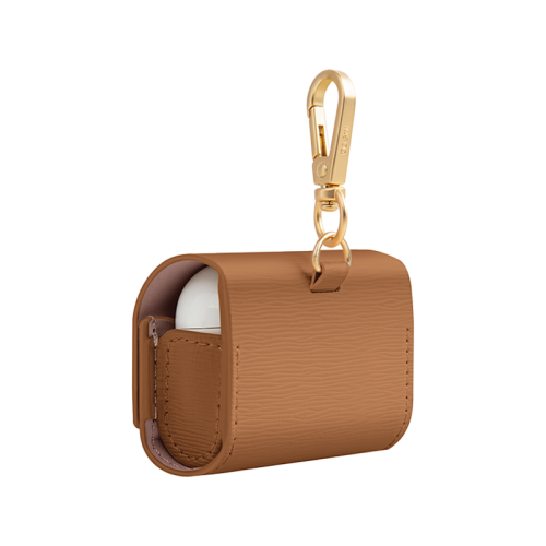 Uniq Coehl Mirelle Wallet Case For Airpods Pro - Pecan Brown (Pecan Brown)
