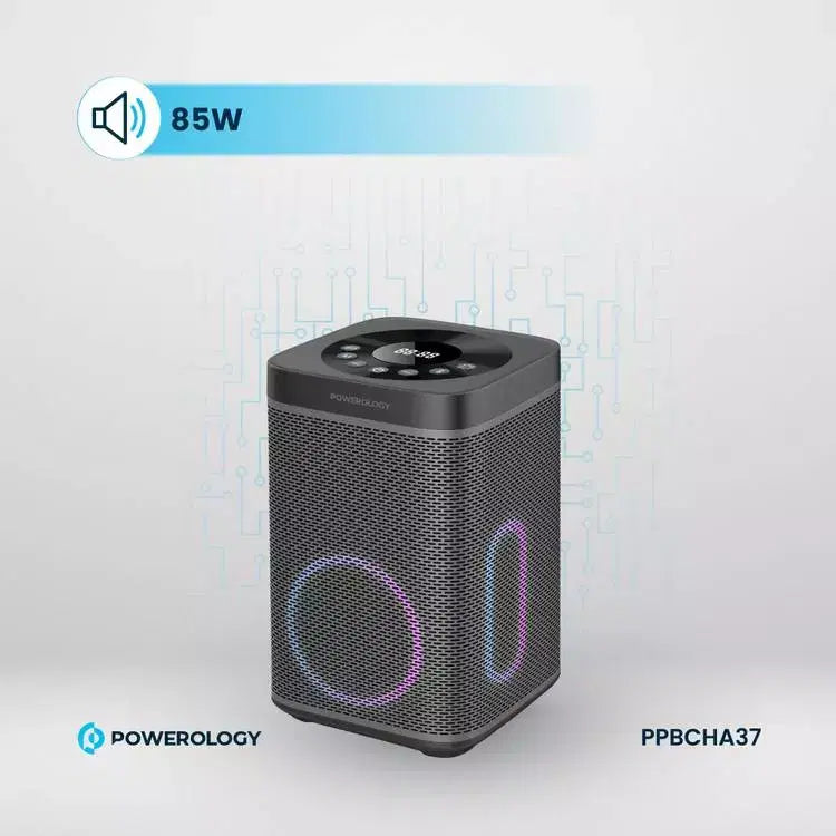 Powerology  Portable Generator Integrated Hi-Fi Sound System Blk