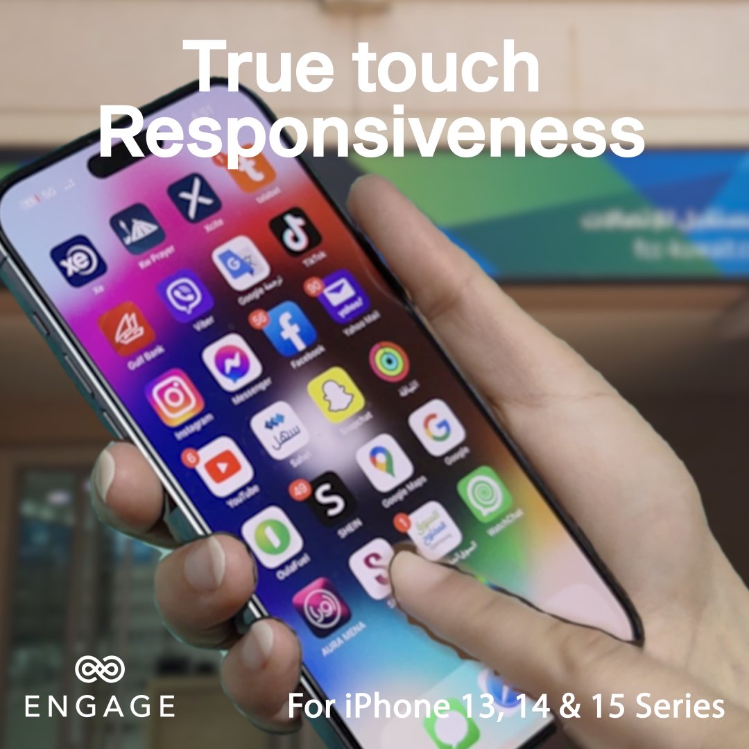 Engage iPhone 14 Pro Tempered Glass Protector with Installation Tray-6YHO