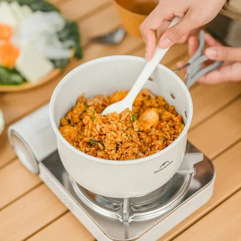 Naturehike Ceramic Non-Stick Pot Set - White (4pcs)