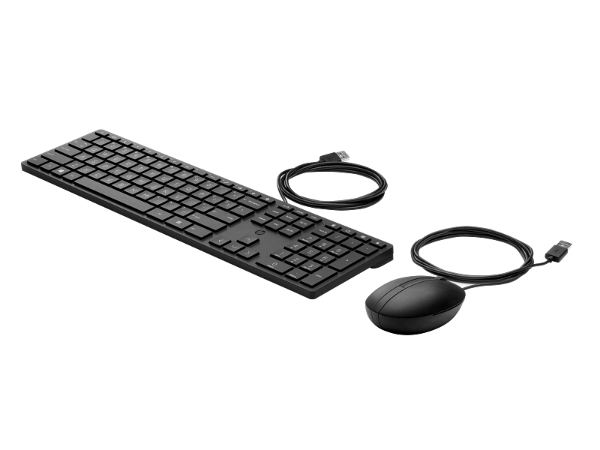 ماوس ولوحة مفاتيح سلكية للكمبيوتر المكتبي Hp Wired Desktop 320Mk 