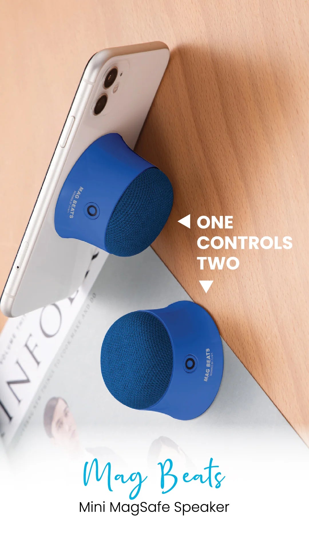 Pawa Magbeats Mini Magsafe Speaker - Blue