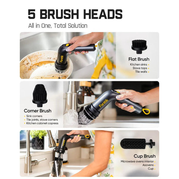 Fanttik G9 Pro Cordless Spin Scrubber - Black