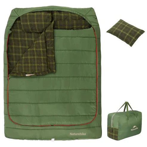 Naturehike Akino Double Sleeping Bag - Dill Green (220*160)