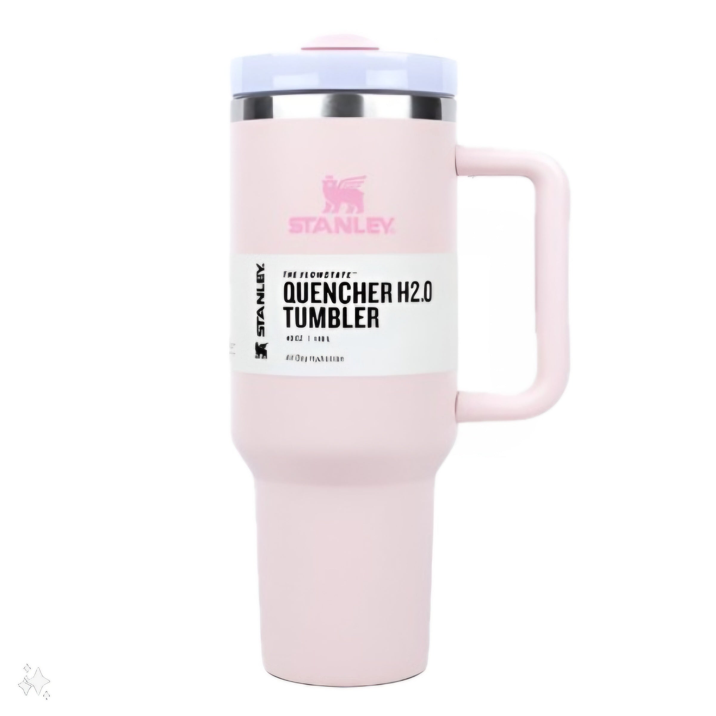 Stanley Quencher Tumbler 40 Oz Light Pink-Frost Lid-(Global Variant)