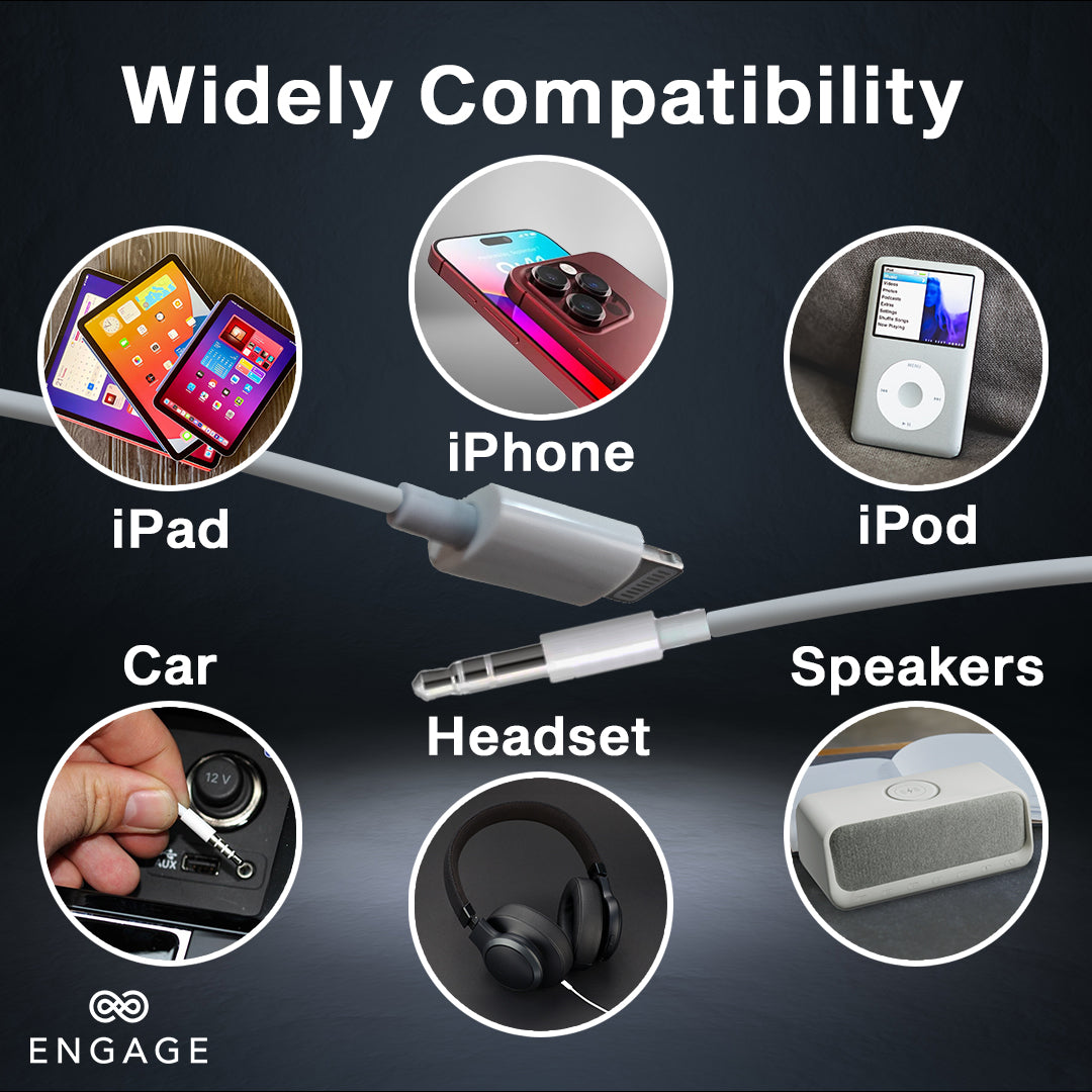 إشراك Lightning إلى Cable Aux Aux 3.5mm -VUA8