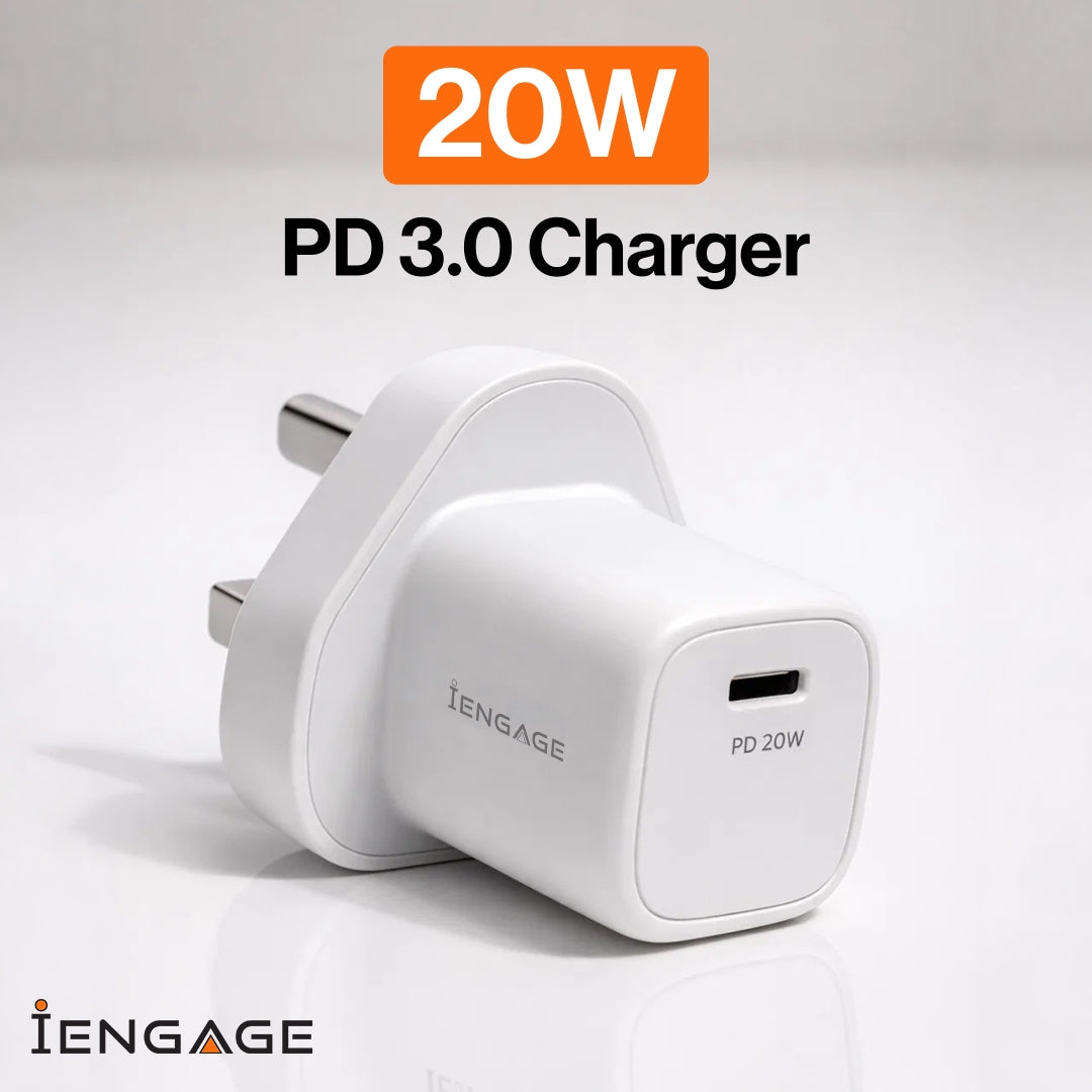 iEngage 20W USB-C Pd Power Adapter - White – Future Store