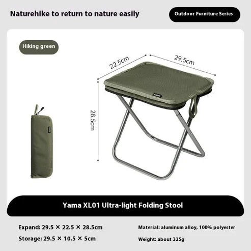 Naturehike Yamami XL01 Ultra Light Folding Stool - Green