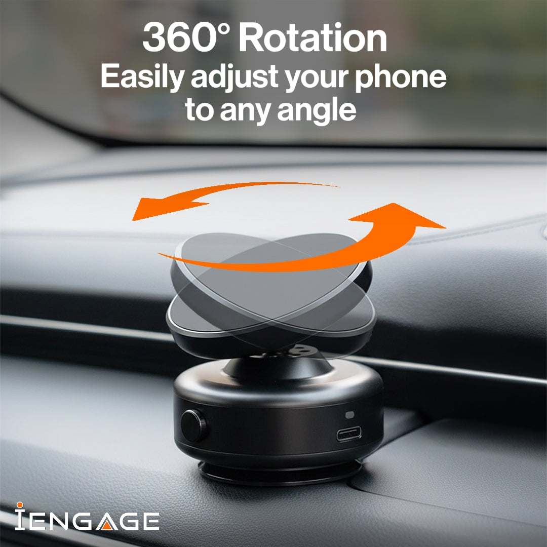 iEngage 360° Rotation Magnetic Vacuum Suction Holder