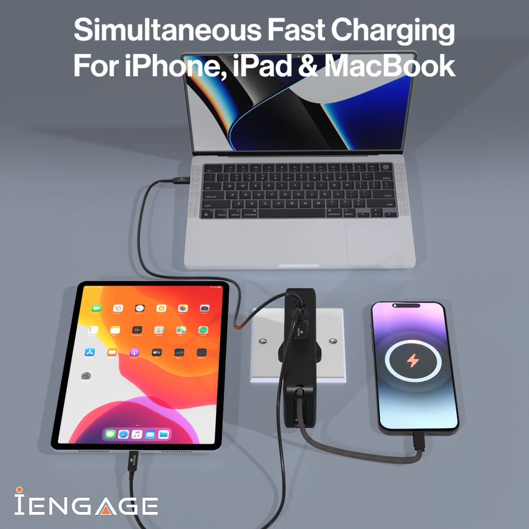 iEngage Hybrid 65W Gan Charger 10000 mAh Power Bank
