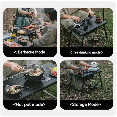 Naturehike IGT Barbecue Table - Black (87*40.5*40.5)