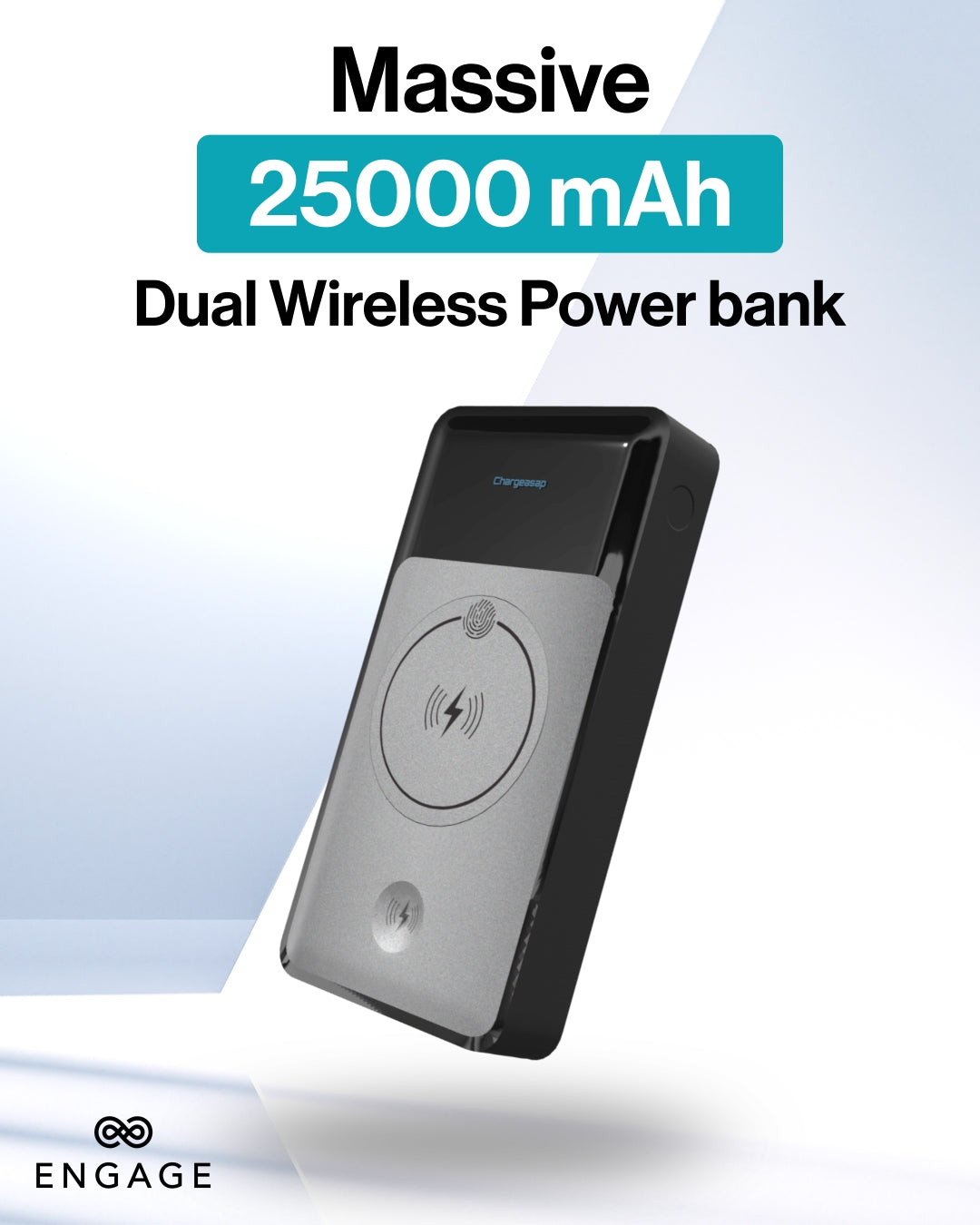 إشراك PowerBank 25000mAh-شحن لاسلكي مزدوج 3 USB-C 1 USB-A