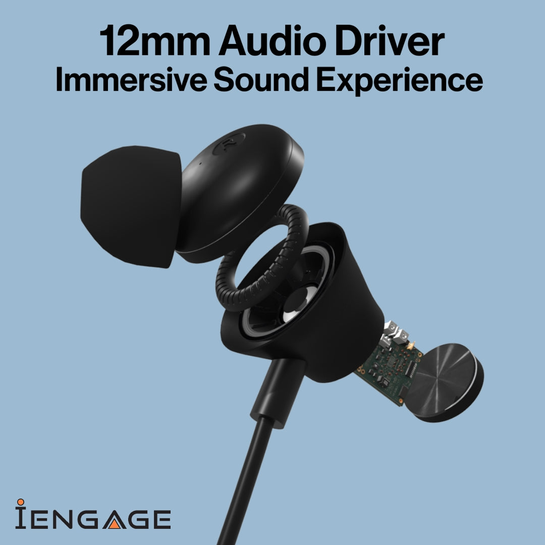 iEngage Active Noise Cancellation Usb-C Wired Headset With Mic