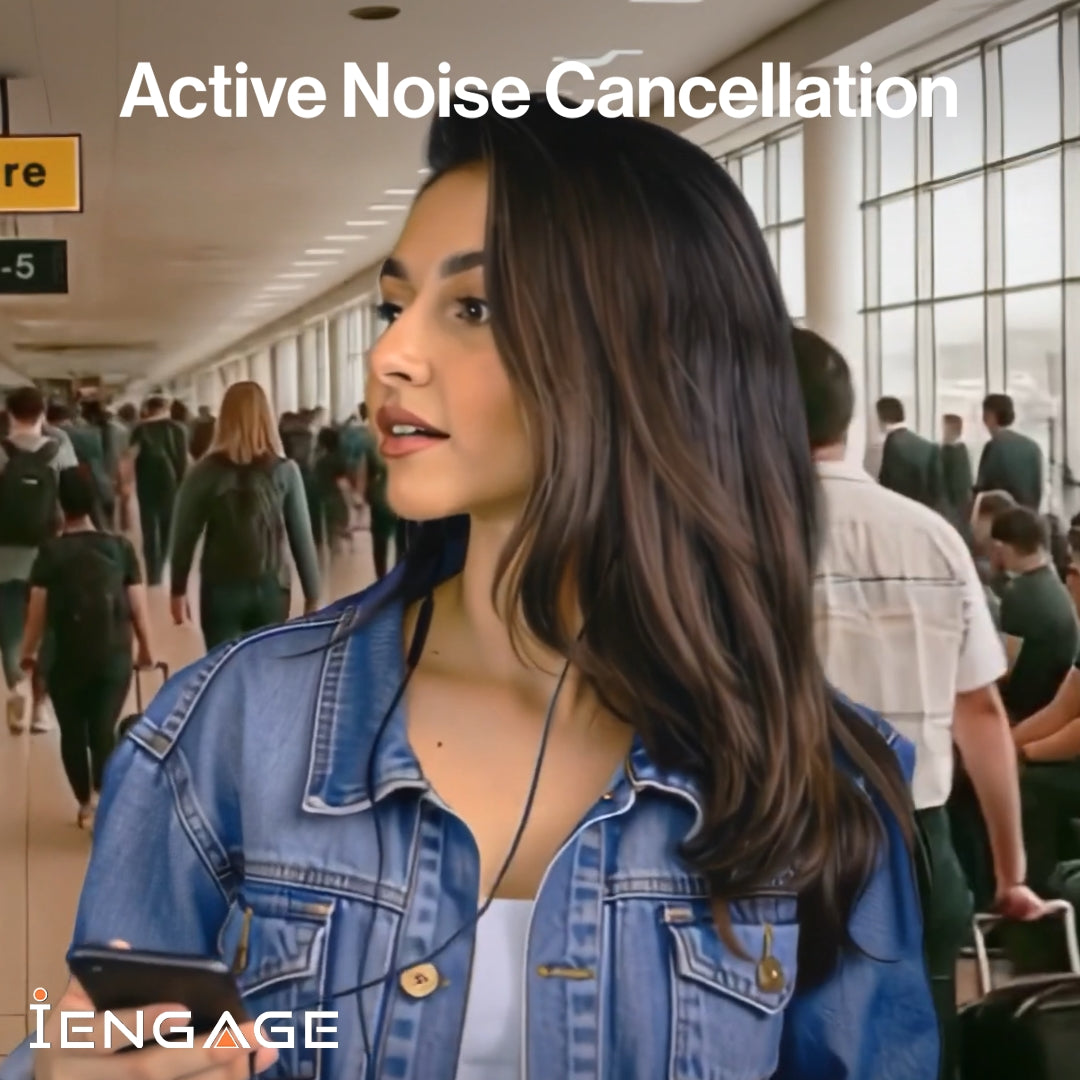 iEngage Active Noise Cancellation Usb-C Wired Headset With Mic