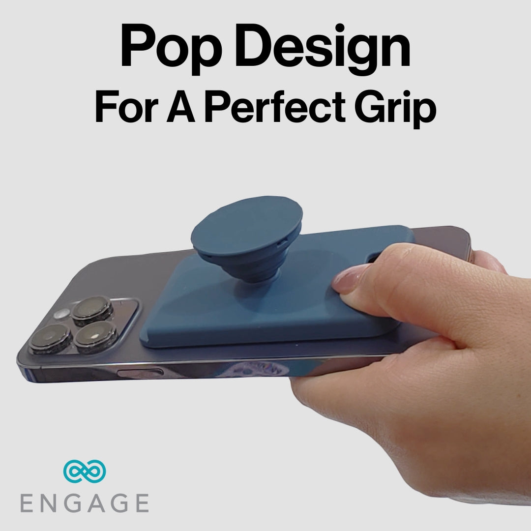 ENGAGE MAGSAFE WALLET WITH POPHOLDER - BLACK