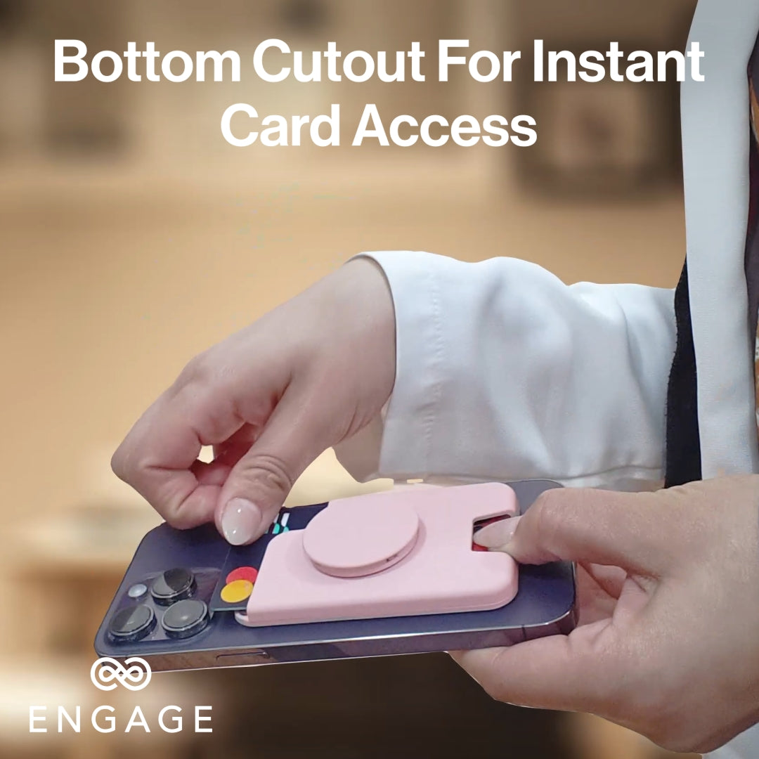 ENGAGE MAGSAFE WALLET WITH POPHOLDER - PINK
