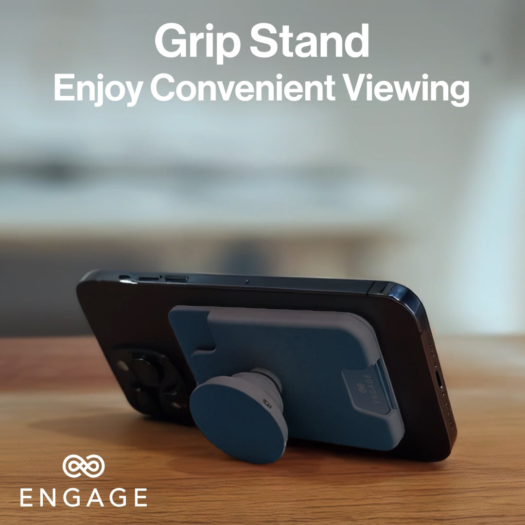 ENGAGE MAGSAFE WALLET WITH POPHOLDER - BLACK