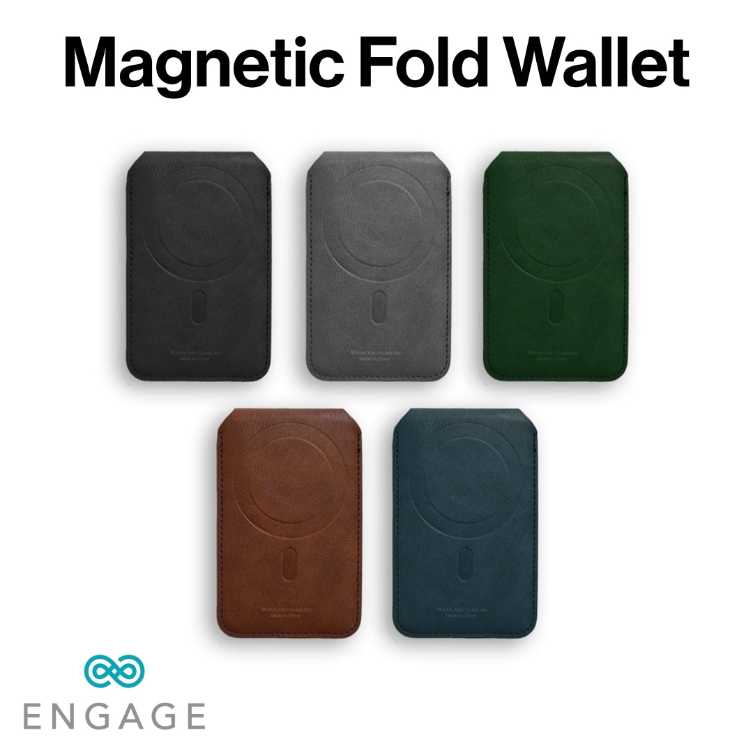 ENGAGE MAGSAFE FOLD WALLET MULTIPLE CARD HOLDER/STAND FEATURE - BLUE