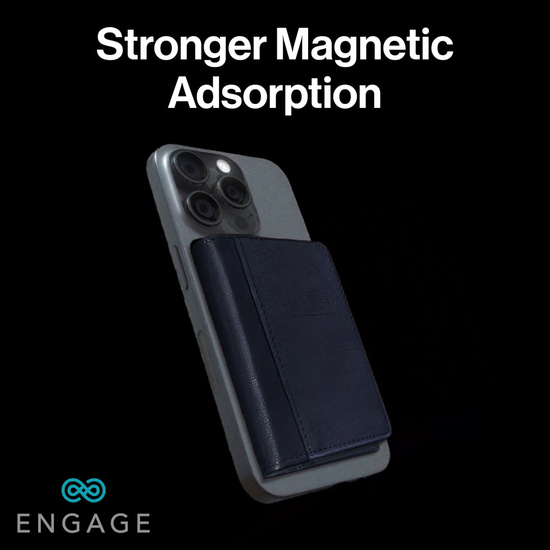 ENGAGE TRI-FOLD MAGSAFE WALLET - BLUE