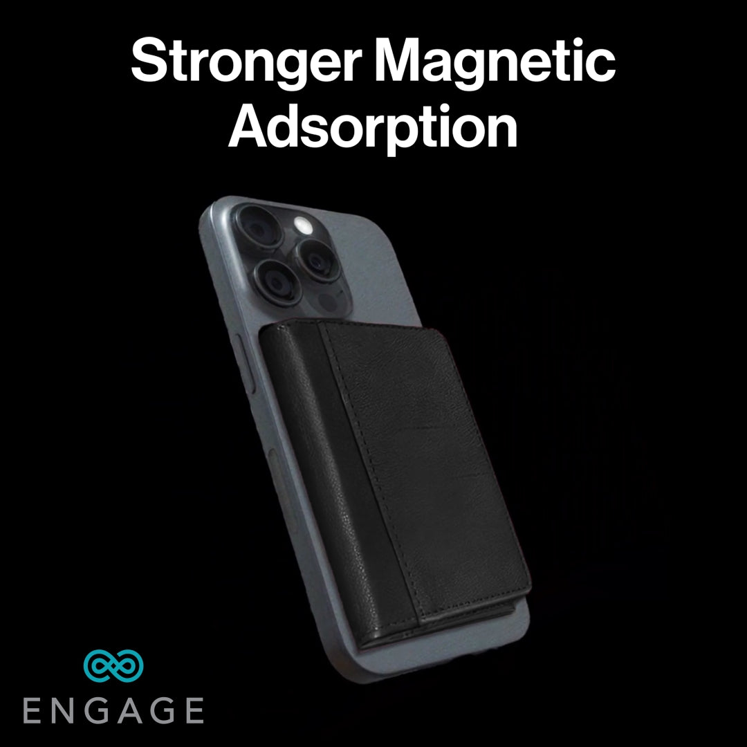 ENGAGE TRI-FOLD MAGSAFE WALLET - BLACK