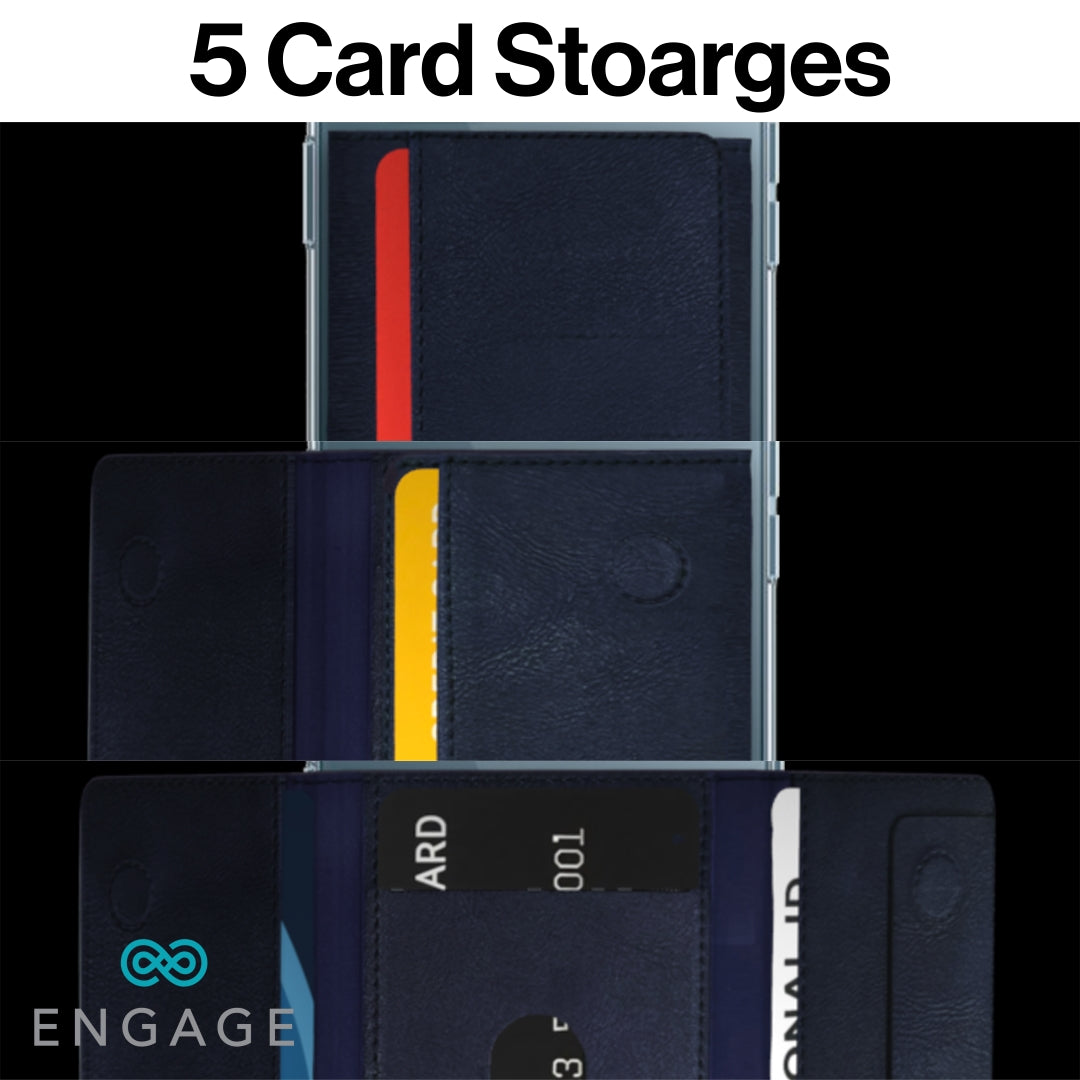 ENGAGE TRI-FOLD MAGSAFE WALLET - BLUE