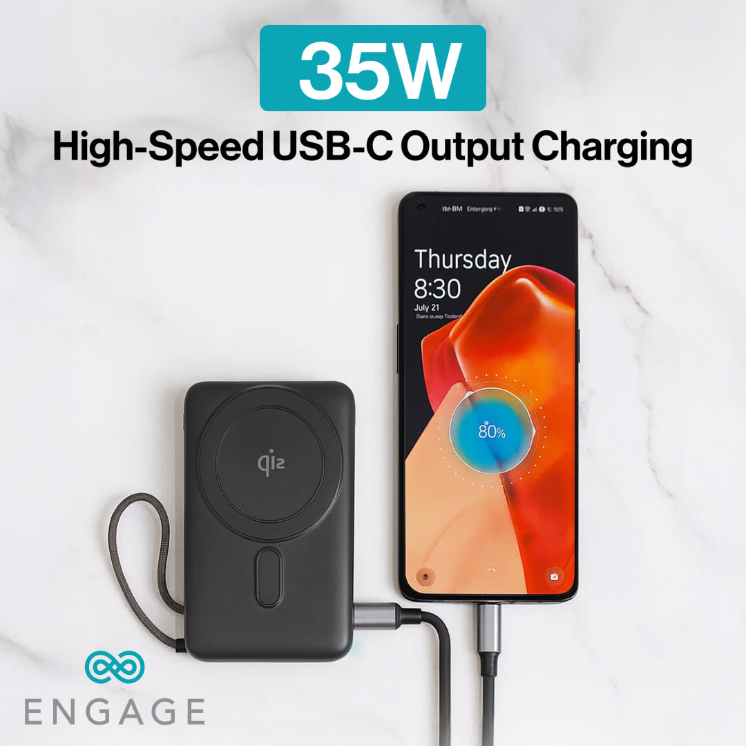 Engage 10000 mAh Qi2 Magsafe Wireless Powerbank