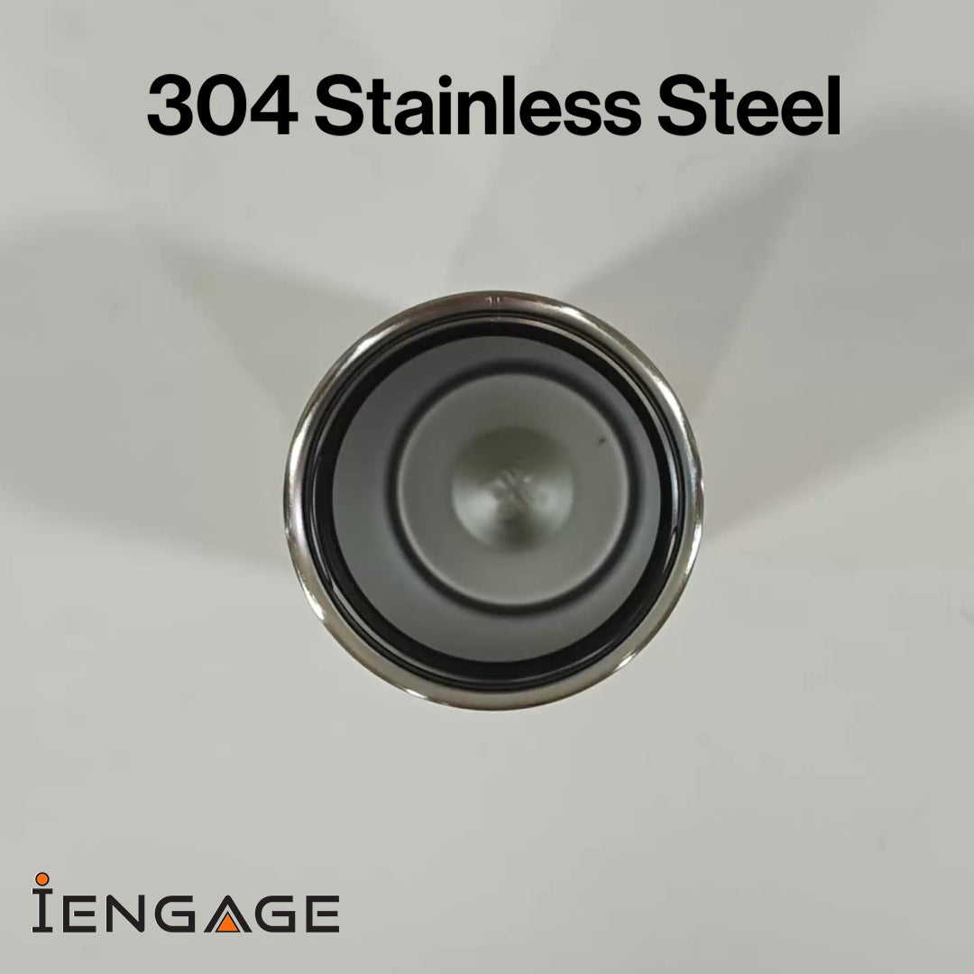 Iengage معزول زجاجة الفولاذ المقاوم للصدأ الوردي (16 أوقية) (500 مل)