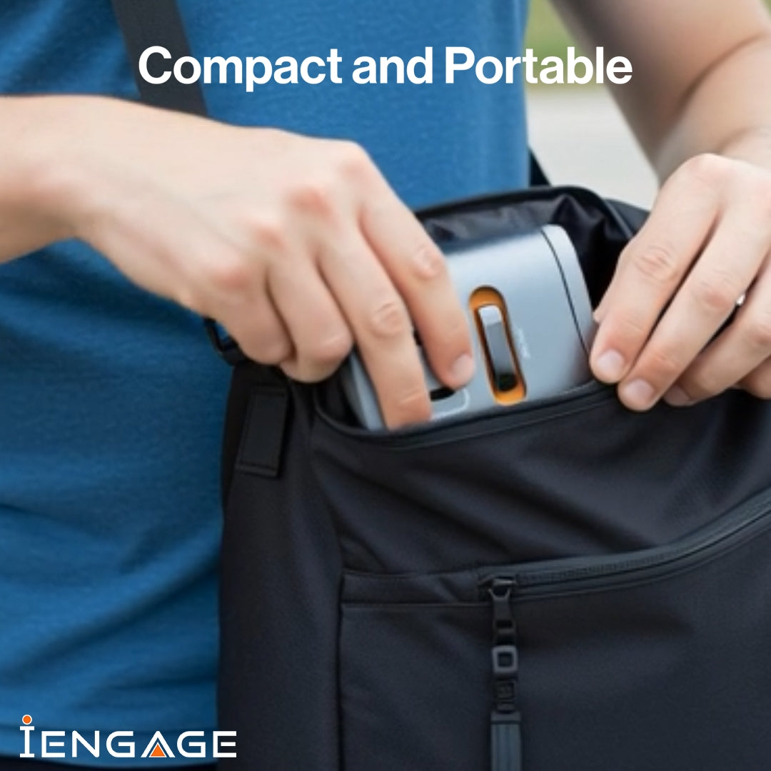 iEngage 6-In-1 Desktop Wireless Charger W/ USB Ports And Retractable cable(80W)