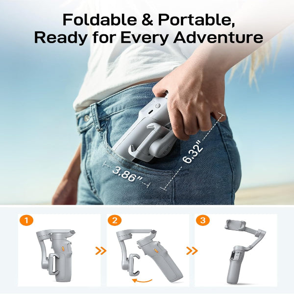 Hohem Isteady X3 Se 3-Axis Smartphone Gimbal - White