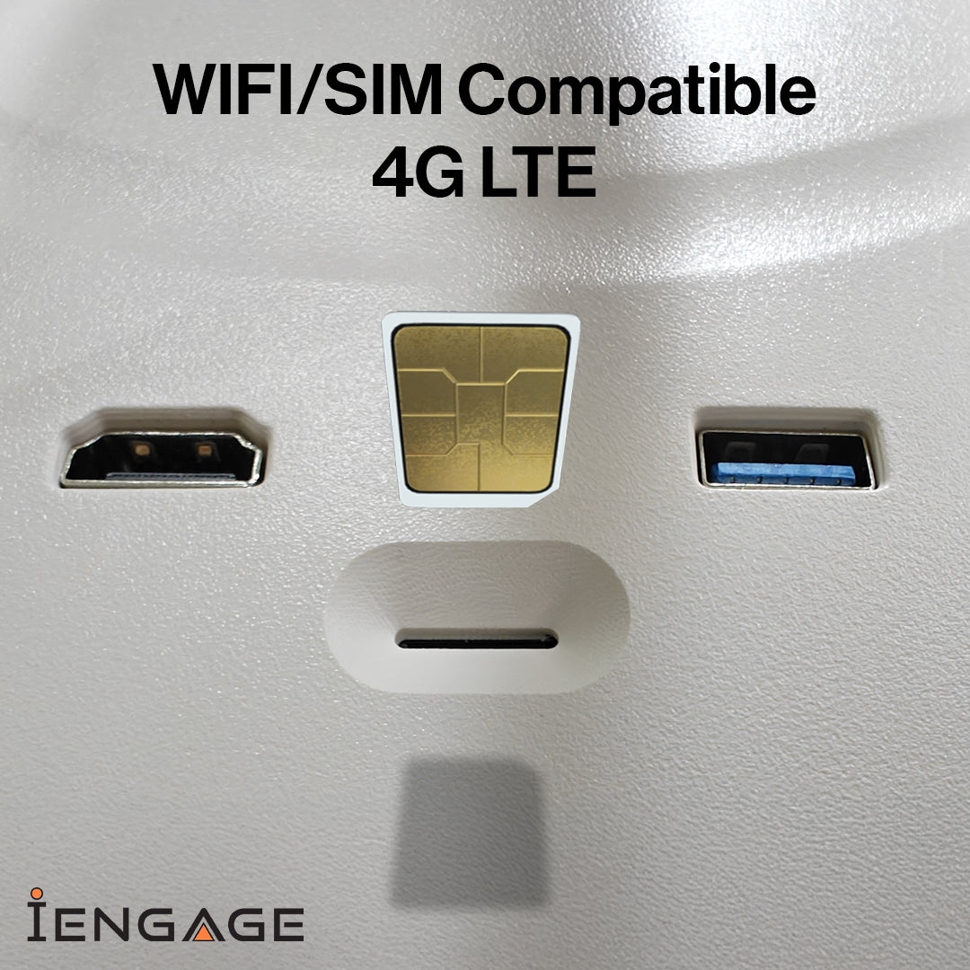 iEngage 32 4K Android 14 Rotating Touch Screen W/ Built-In Camera(Wifi) (8/128)